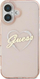 Mbulesë telefoni Guess GUHCP16SHCHGSPP, për iPhone 16 6.1", hardcase IML Heart, rozë