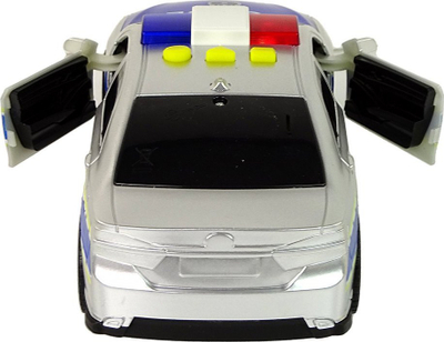 Makine lodër policie Friction Drive 1:14, me drita edhe zëra, ngjyrë argjendi