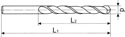 Set burgish metalike NWKA HSS, 4.5 mm, 10 copë, të zeza