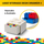 Kuti tavoline LEGO, me sirtar, e vogël (4), e bardhë
