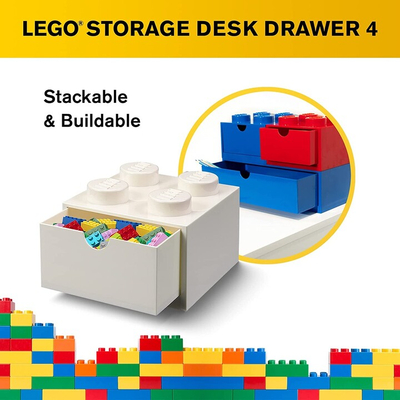 Kuti tavoline LEGO, me sirtar, e vogël (4), e bardhë