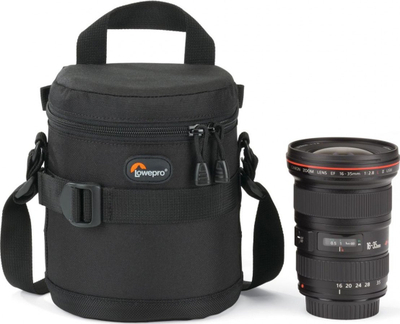 Këllëf për objektiv Lowepro Lens Case 11 x 14 cm, i zi