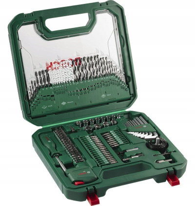 Set aksesorësh Bosch Green The Construction Set, 126 copa
