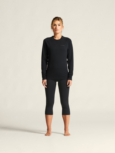Bluzë bazë me mëngë të gjata Craft Active Comfort 2 për femra, funksionale, materiale të ricikluara, e zezë