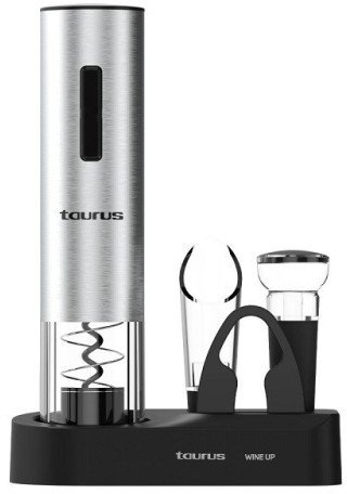 Set hapëse vere Taurus Wine Up, elektrik, me aksesorë, argjendtë e zezë