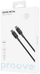 Kabllo USB Proove Dense Metal, Type C në Type C, 60W 1m, i zi
