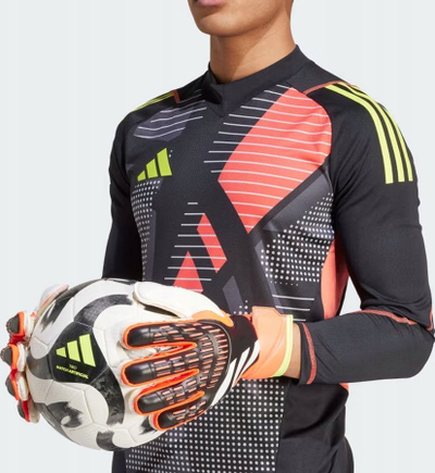 Doreza portieri adidas Predator GL MTC FS IQ4037, shkumë kapëse, me mbrojtje gishtash, të zeza