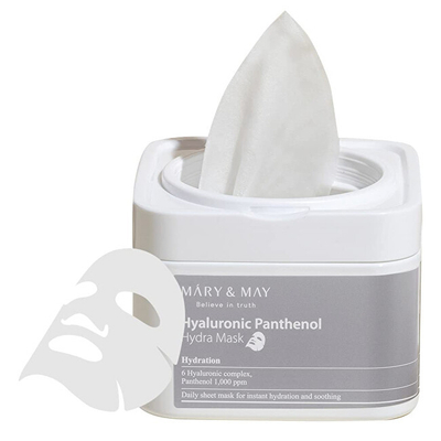Maskë për fytyrë MARY & MAY Hyaluronic Panthenol, 30 copë