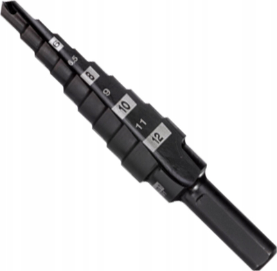Freza shkallore Milwaukee 48-89-9301, 4-12mm, 9 hapa, e zezë