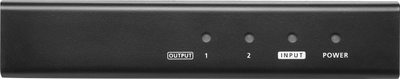HDMI раздвојувач Aten VS182B, 2 порти, 4K 60Hz, црн