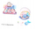 Lodër kuti bizhuterie Dream Shell Swede G7603, formë guaske, motive detare, ngjyra pastel