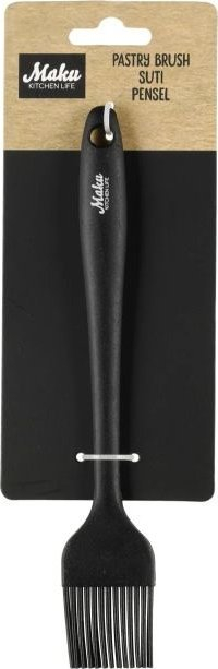 Furçë pastiçerie Maku Kitchen Life, silikoni 20cm, dorezë çelik inox, e zezë