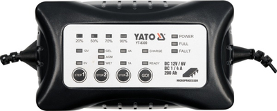 Karikues akumulatori YATO YT-8300, 6V 12V, mikroprocesor, i zi