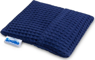 Jastëk termik me bërthama qershie Sensillo Waffle Premium, 16x13 cm, për foshnje dhe nënë, blu navy