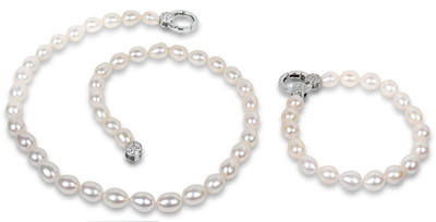 Set qafore dhe byzylyk JwL Luxury Pearls JL0138