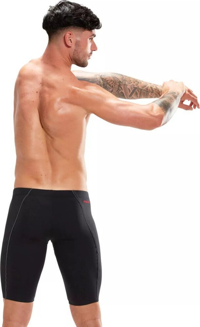 Rroba noti jammer Speedo Endurance+ Pro për burra, e zezë me të kuqe