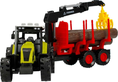 Traktor lodër Mega Creative My Ranch me rimorkjo, 34 cm, me drita edhe zhurma, jeshil