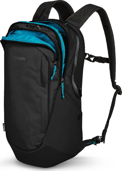 Çantë shpine Pacsafe ECO 25L Anti Theft, 25L, Econyl, e zezë