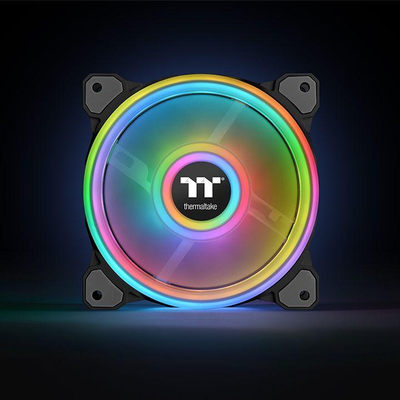 Ftohës Thermaltake Riing Quad 12 RGB, 120 mm, i bardhë