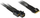 Kabllo Inter-Tech SFF-8654 8i në 2x SFF-8643, 24 Gbit/s, i zi