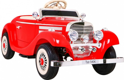 Makina elektrike për fëmijë Mercedes Benz Retro 540A, 4 motorë, deri 100 kg, e kuqe