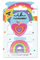 Kapëse flokësh Clipstar Glow Happy Heart, set 2 copë, shumëngjyrëshe