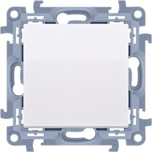 Buton shtypës Simon CP1C.01/11, 10AX 250V, modul, i bardhë