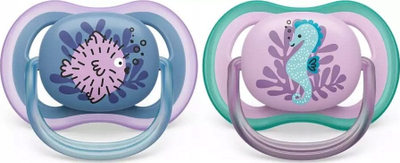 Цуцка Philips Avent Ultra Air SCF085/61, 6-18 месеци, сет 2 парчиња, за девојчиња