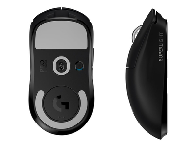 Maus Logitech PRO X SUPERLIGHT - Wireless, 2.4GHz, e zezë