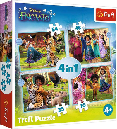 Puzzle Trefl Disney Encanto 4 në 1, 35 70 48 54 copa, 4+