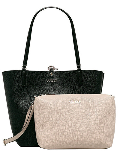 Ҫantë dore Guess 2në1 Alba Toggle Tote HWVG74-55230, zezë/rozë