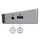 Stacion docking StarTech për tre ekrane USB 3.0, HDMI DP 4K, 5x USB, i zi gri