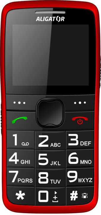 Celular Aligator A675, 2.2", i zi / kuq