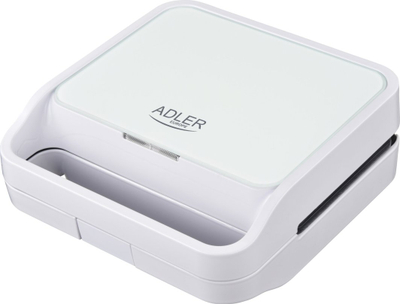 Toster sanduiçesh Adler AD 3070W, pllakë standarde, 700W, i bardhë