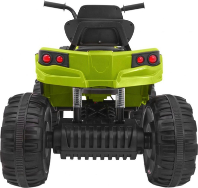 Quad elektrik për kalamaj, me rrotat me shkumë, bateri që rikarikohet, jeshil