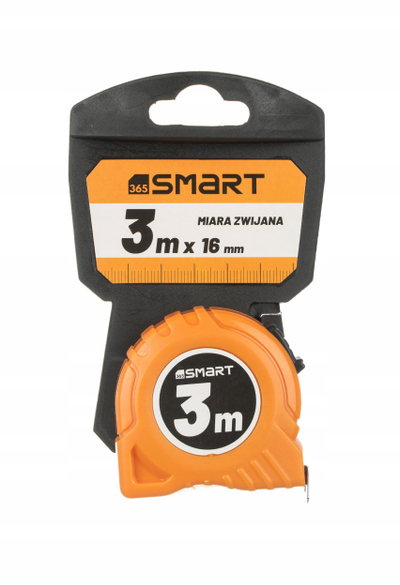 Metër matës SMART365 3m x 16mm, trup ABS, i verdhë