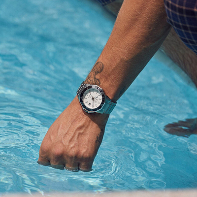 Orë për meshkuj Bulova Marine Star Precisionist 262kHz 96B426, e argjendtë