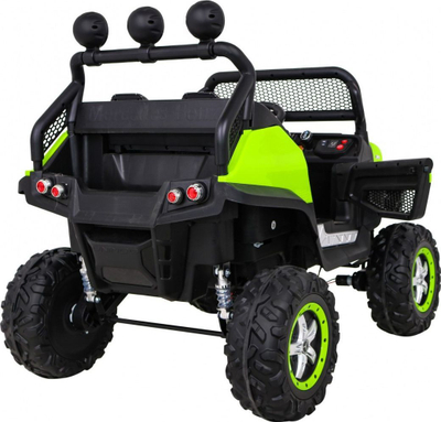 Makinë elektrike fëmijësh Mercedes Benz Unimog JL199, 4x4, 102 cm, e gjelbër