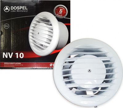 Ventilator muri DOSPEL Fala 100, 100mm, 100W, i bardhë