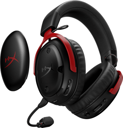 Kufje Gaming HyperX Cloud III S Wireless – 2.4GHz + Bluetooth, Bateri deri 120 orë, E Zezë/E Kuqe
