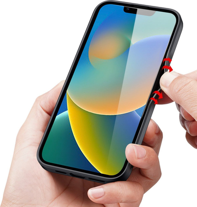Mbrojtëse telefoni Dux Ducis Fino për iPhone 14 Max, material najloni, rezistente ndaj goditjeve, e zezë