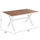 Tavolinë drejtkëndore Tawnee 150×89,5×73 Hcm (HM6037.02), bardhë