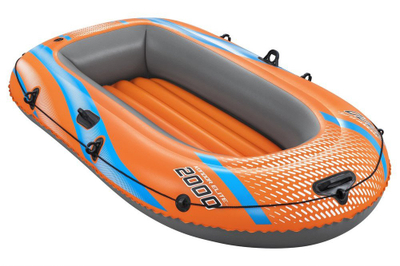 Varkë e frymë Bestway Kondor Elite 2000, 1 person, 1.96m x 1.06m, portokalli blu gri