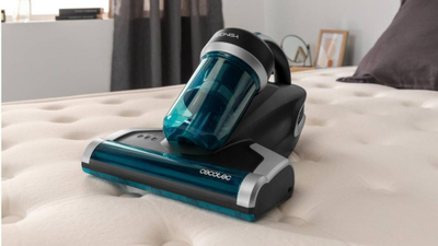 Pastrues dore Cecotec Conga 7000 Mattress, me UV, për dyshekë, i zi