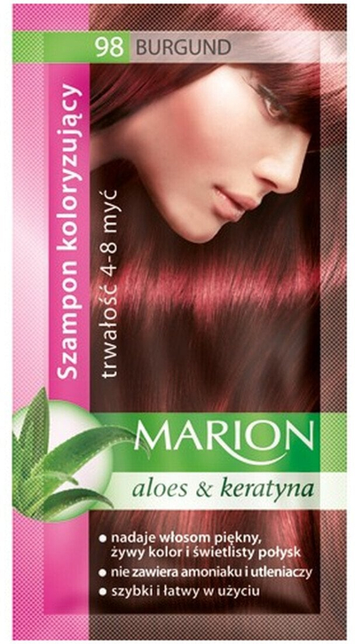Боја за коса шампон Marion Color, 4-8 миења, бр. 98 Бургунди