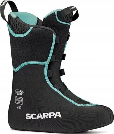 Çizme skitouring për goca Scarpa GEA 100, flex 100, nr 24.5, aqua me të zezë