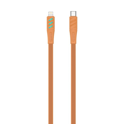Kabllo USB-C në Lightning Havit HV-CB6255, PD 30W, 1m, portokalli