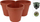 Vazo lulesh Home&amp;Styling, 3 ndarje, plastikë Ø 44 cm, terrakote