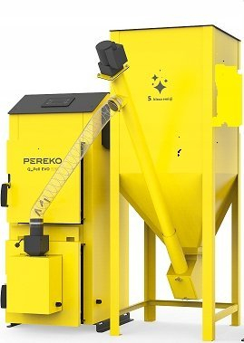 Котел на пелети Pereko QmPell EVO, 12kW, до 160m², сив