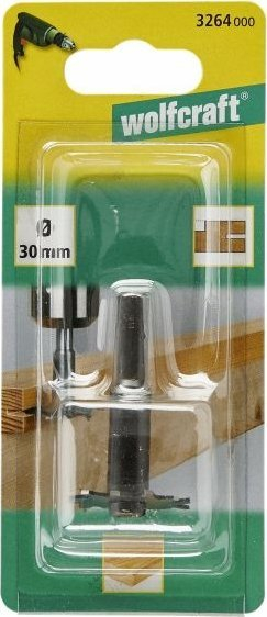 Frezuese rrufe Wolfcraft 3264000, diametër 30 mm, bosht 8 mm